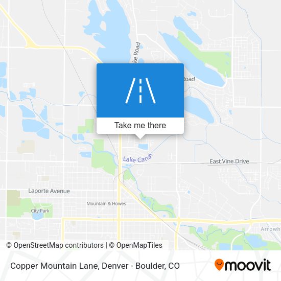 Mapa de Copper Mountain Lane