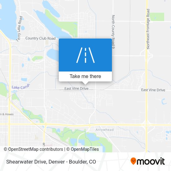 Shearwater Drive map
