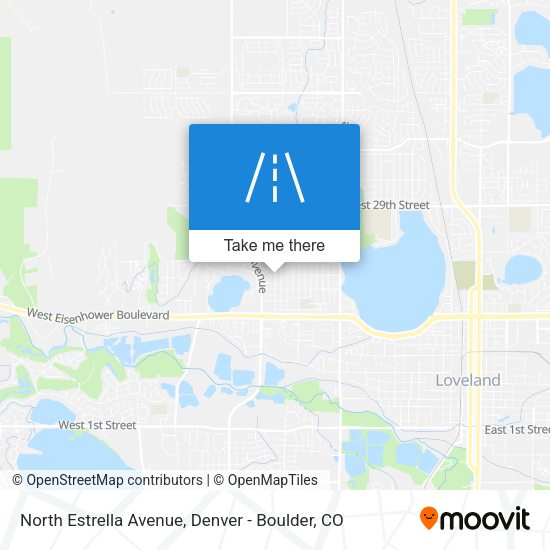 North Estrella Avenue map