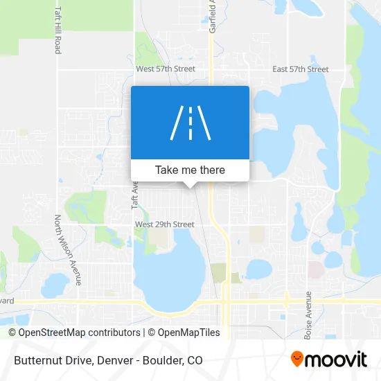 Butternut Drive map