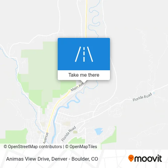 Animas View Drive map
