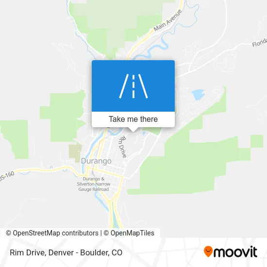 Rim Drive map