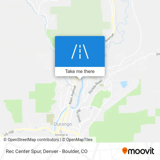 Rec Center Spur map