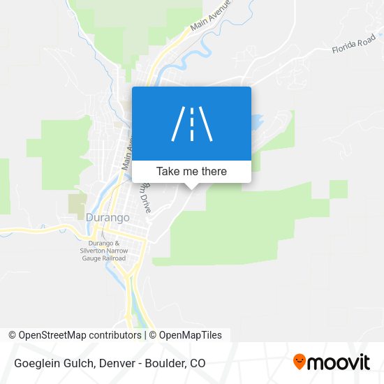 Goeglein Gulch map