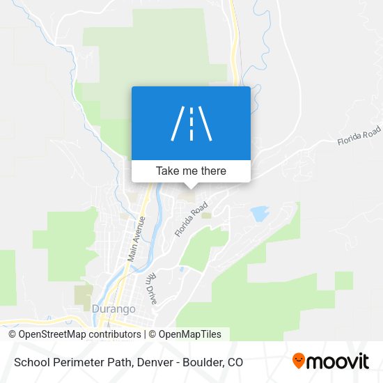 School Perimeter Path map