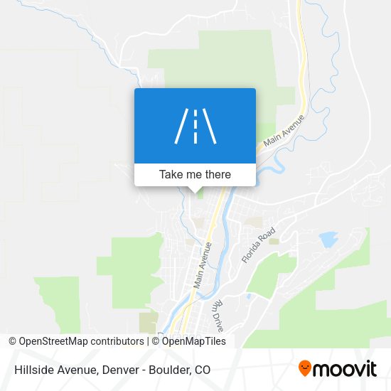 Hillside Avenue map
