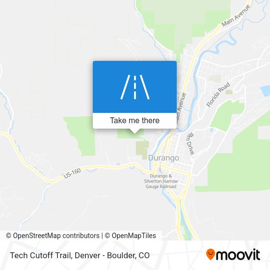Tech Cutoff Trail map