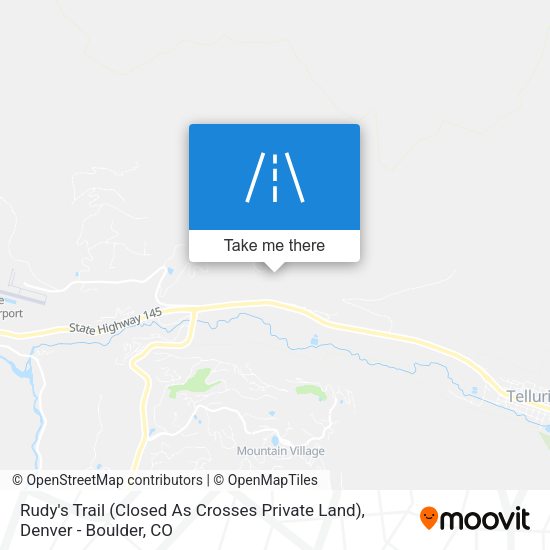 Rudy's Trail (Closed As Crosses Private Land) map