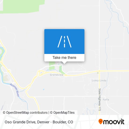 Oso Grande Drive map