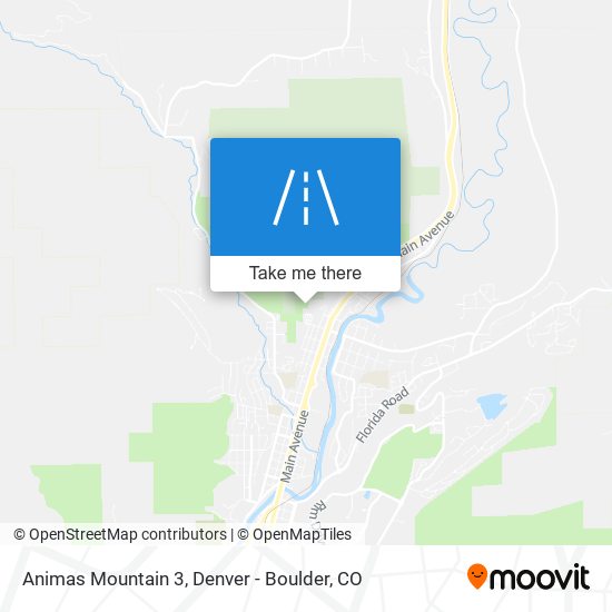 Animas Mountain 3 map