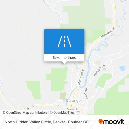 Mapa de North Hidden Valley Circle