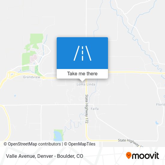 Valle Avenue map