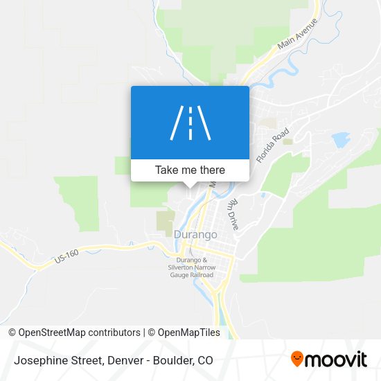Josephine Street map