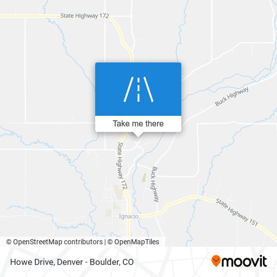 Howe Drive map