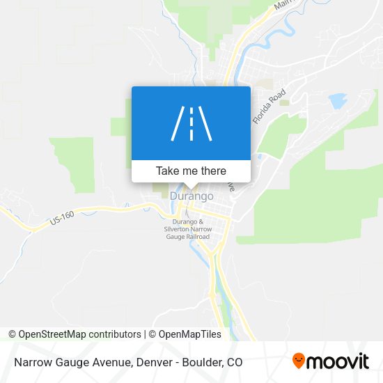 Narrow Gauge Avenue map