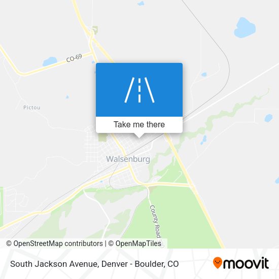 South Jackson Avenue map
