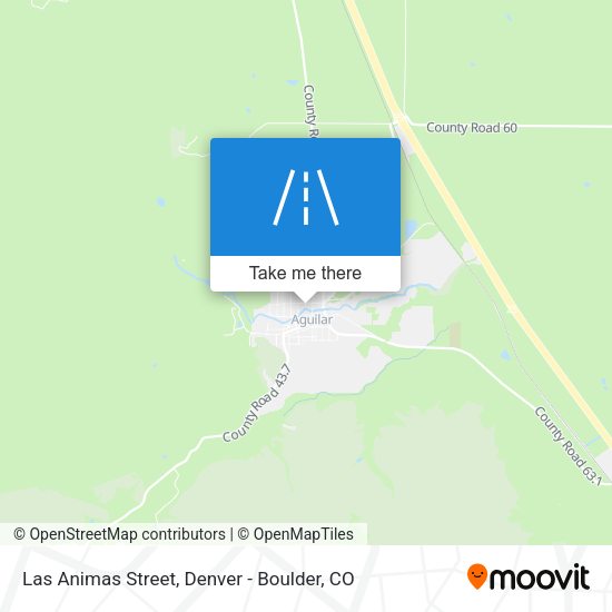 Las Animas Street map
