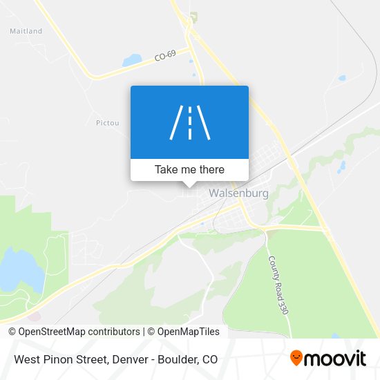 West Pinon Street map