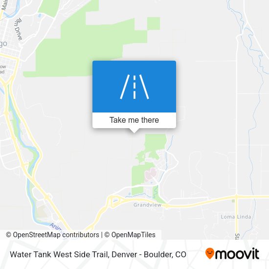 Water Tank West Side Trail map