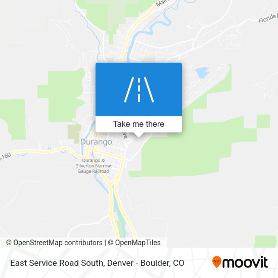 East Service Road South map