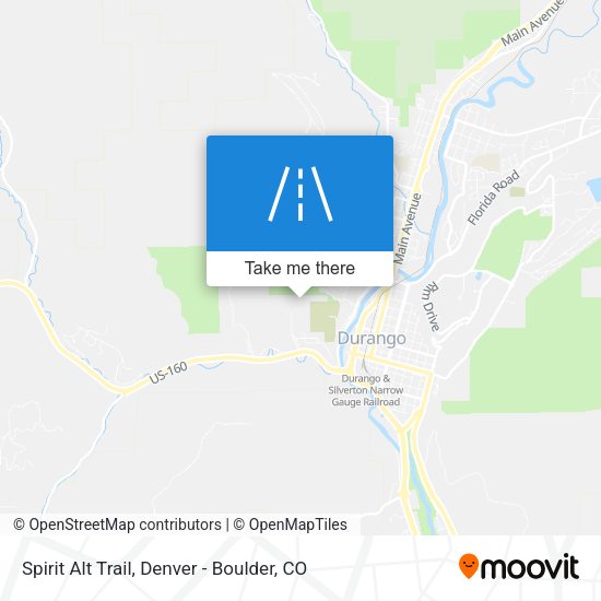 Mapa de Spirit Alt Trail