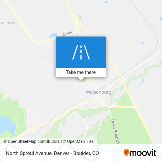 North Sproul Avenue map