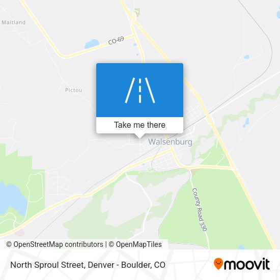 Mapa de North Sproul Street
