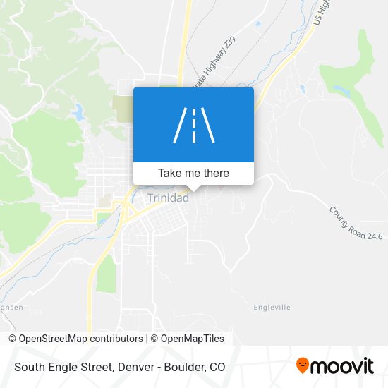 South Engle Street map