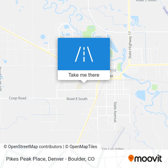 Pikes Peak Place map