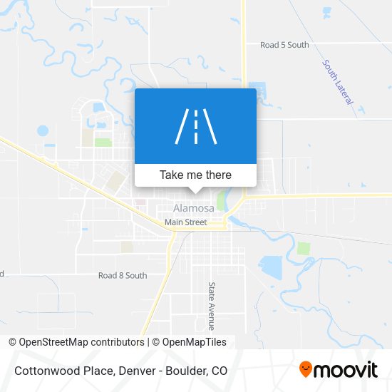 Cottonwood Place map