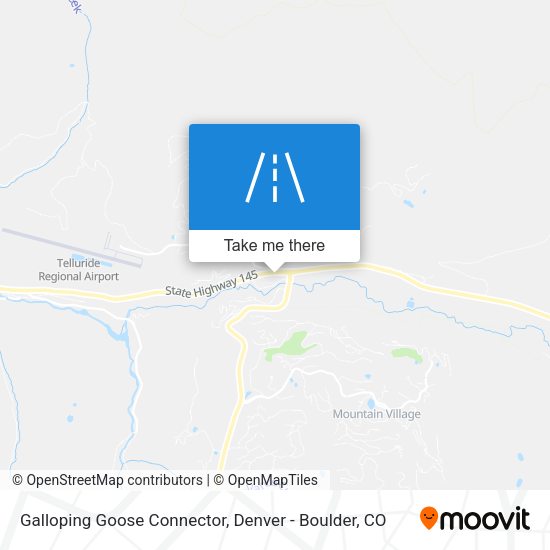 Galloping Goose Connector map