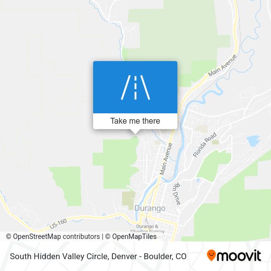 South Hidden Valley Circle map