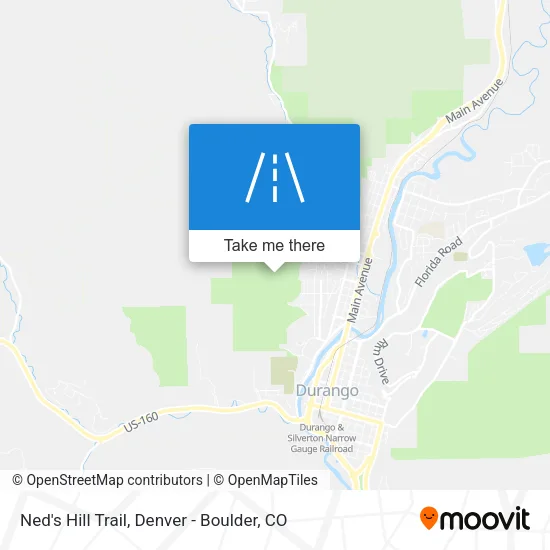 Ned's Hill Trail map