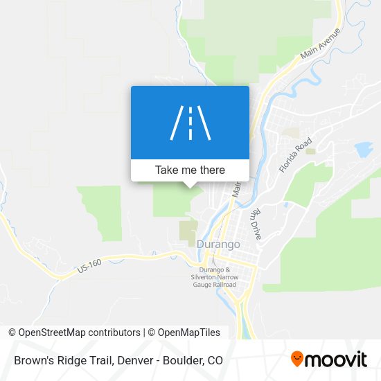 Brown's Ridge Trail map