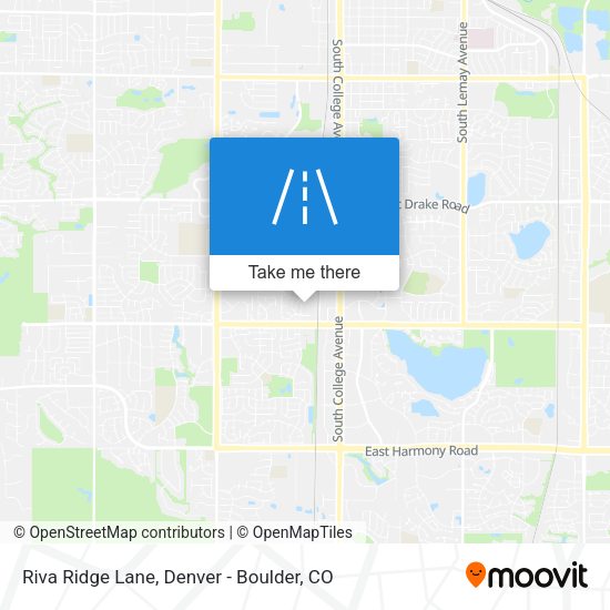 Riva Ridge Lane map