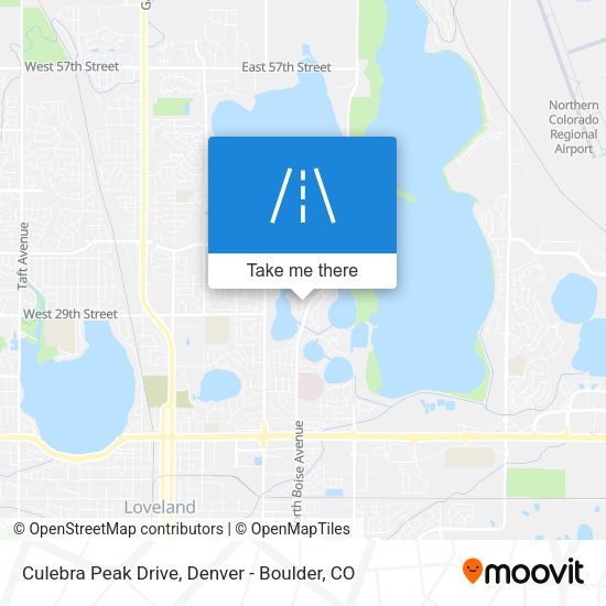 Culebra Peak Drive map