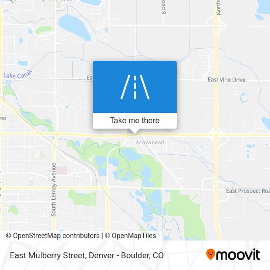 East Mulberry Street map