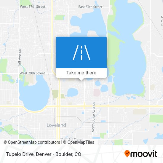 Mapa de Tupelo Drive