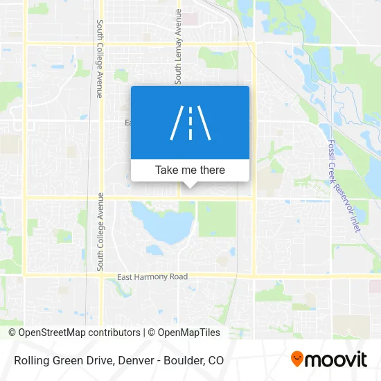 Rolling Green Drive map