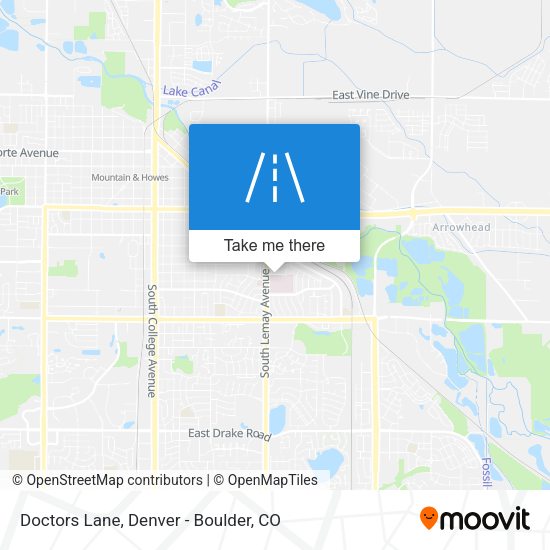 Doctors Lane map