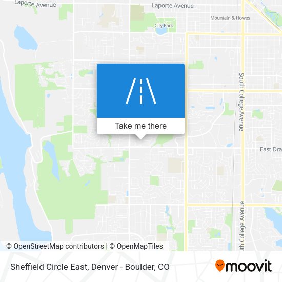 Mapa de Sheffield Circle East