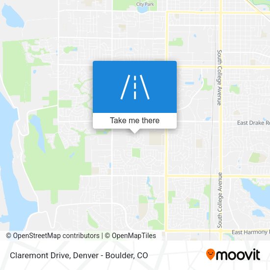 Claremont Drive map