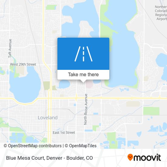 Blue Mesa Court map