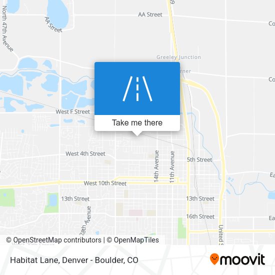 Habitat Lane map