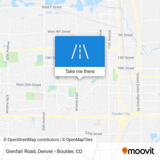 Mapa de Glenfair Road