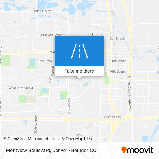 Montview Boulevard map