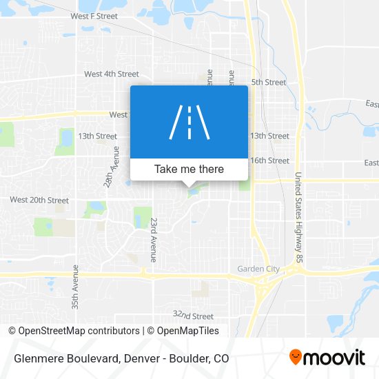 Mapa de Glenmere Boulevard