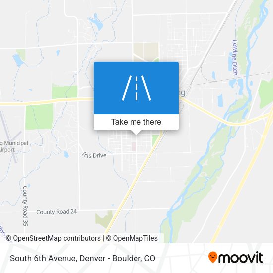 South 6th Avenue map