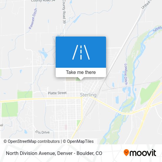 North Division Avenue map