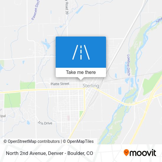 North 2nd Avenue map